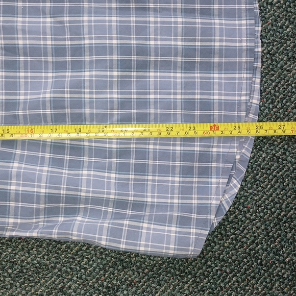 Carhartt Plaid Button-down 3/4 sleeves Women's size S 4/6 Blue Gray White summer - Picture 13 of 17